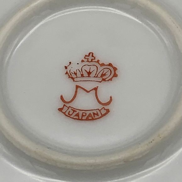 Set of 2 Yellow Rose China Shell Shaped Snack Lunch Cups Plates Grannycore 1930 - Picture 2 of 10